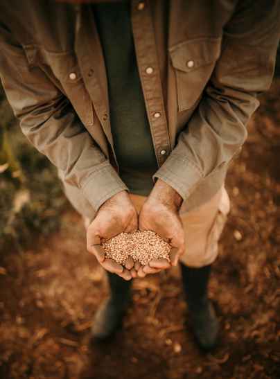 Scientist with beaker